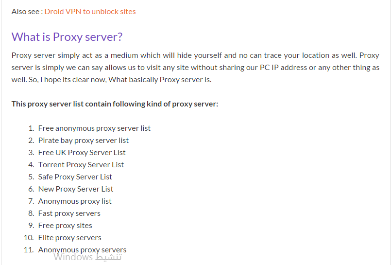 pirate bays browser proxy list